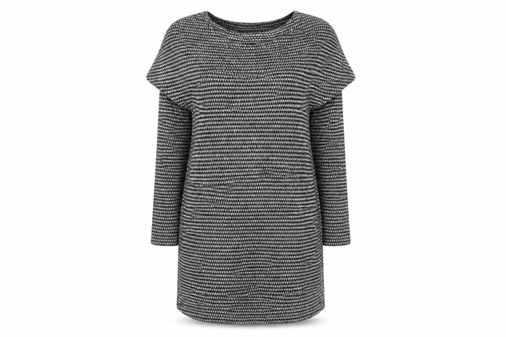 Preworn Womens Grey Check  Jumper Dress  Size M