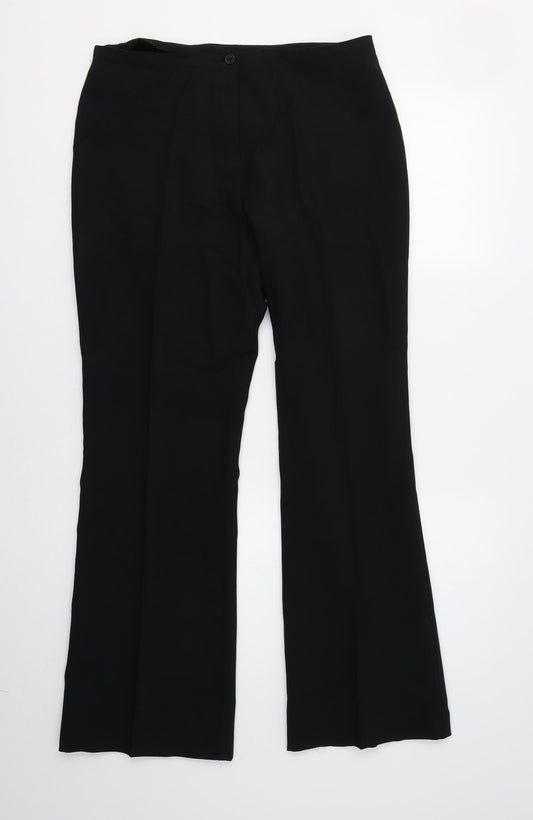 Classics Collection Womens Black   Dress Pants Trousers Size 14 L30 in