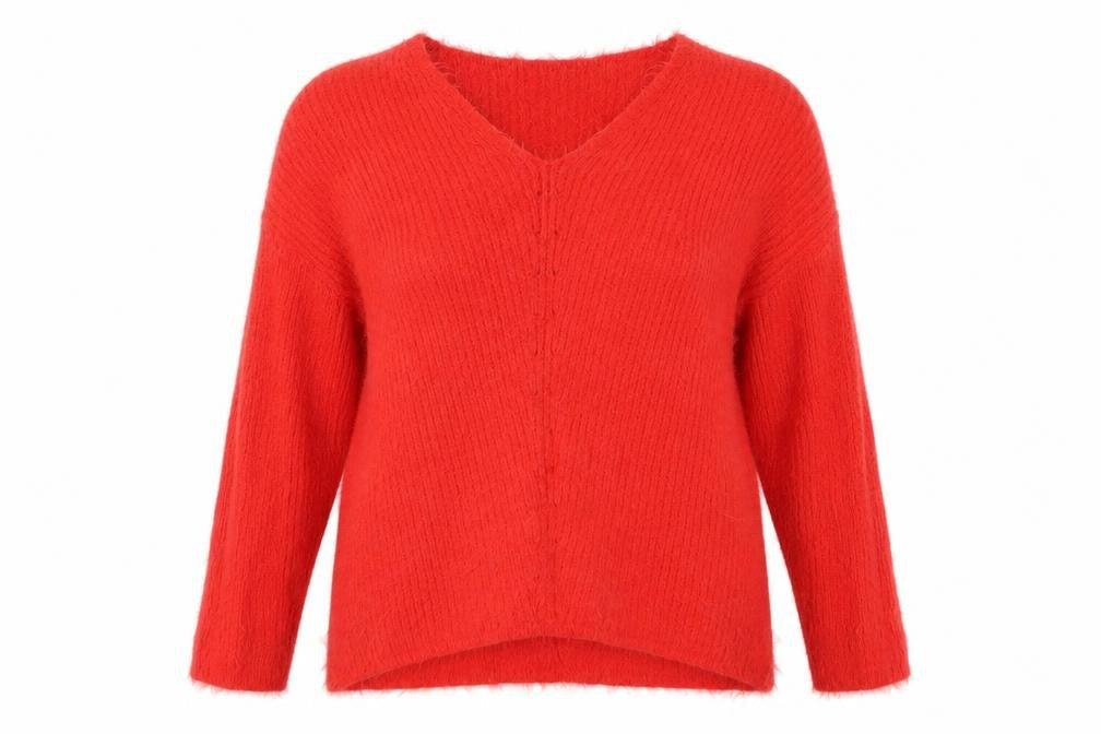 Primark Womens Red   Henley Jumper Size M