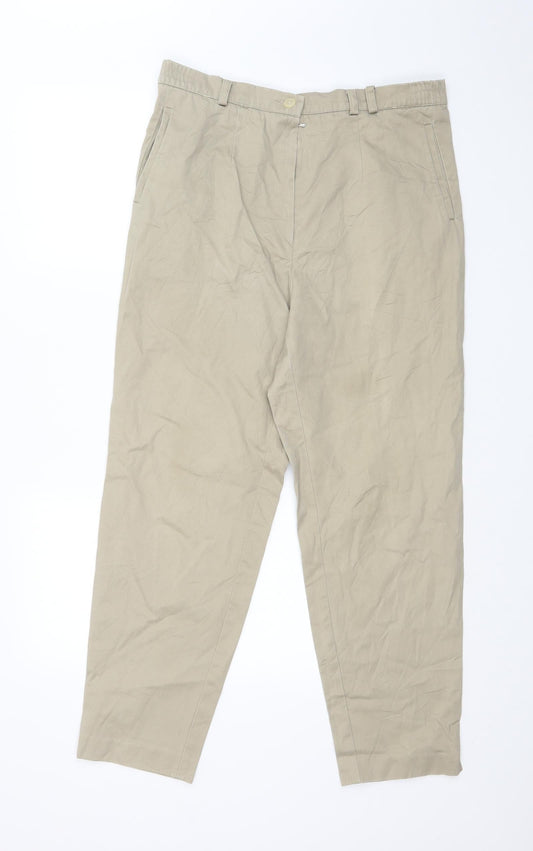 Preworn Womens Beige   Trousers  Size 34 in L27 in