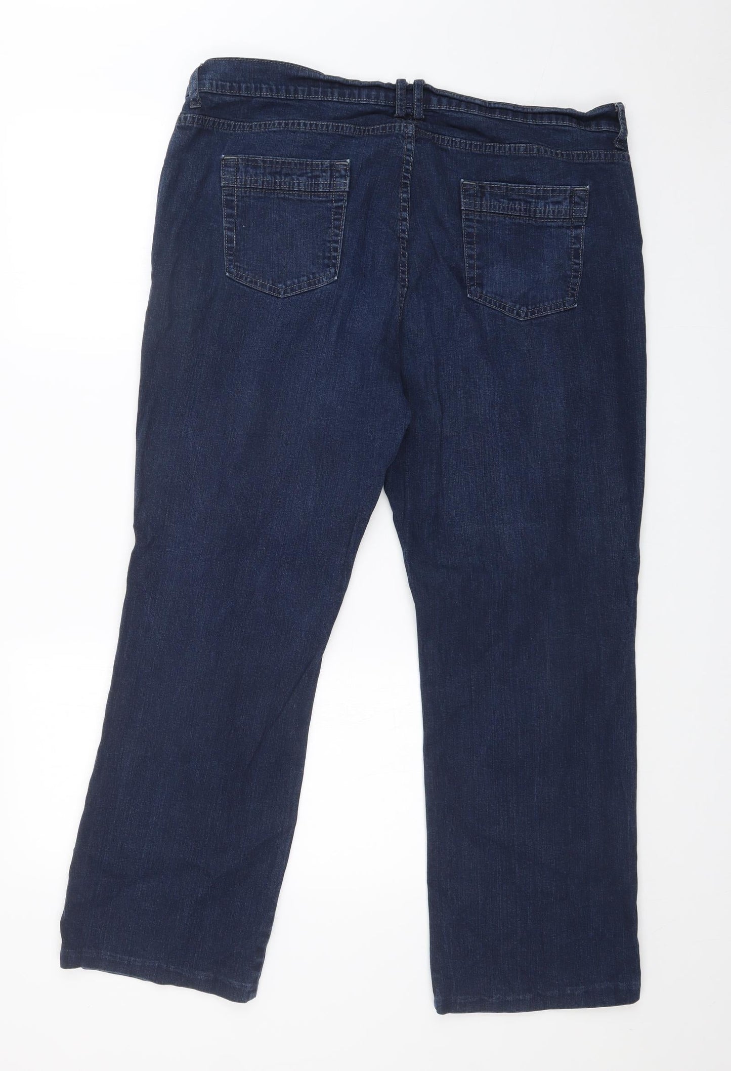 Preworn Womens Blue   Straight Jeans Size 38 L27 in