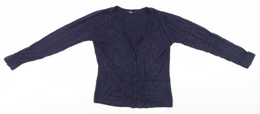 Marks and Spencer Womens Blue   Cardigan Jumper Size 10