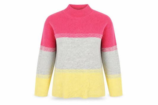 M&Co Womens Multicoloured Striped  Pullover Jumper Size 10