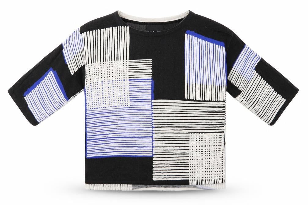 Next Womens Blue Check  Pullover Jumper Size 6