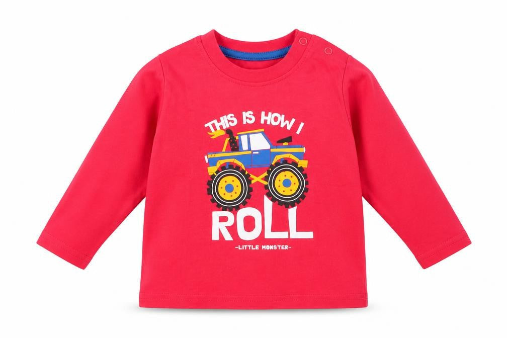 Primark Boys Red   Basic Casual Size 3-6 Months  - Tractor