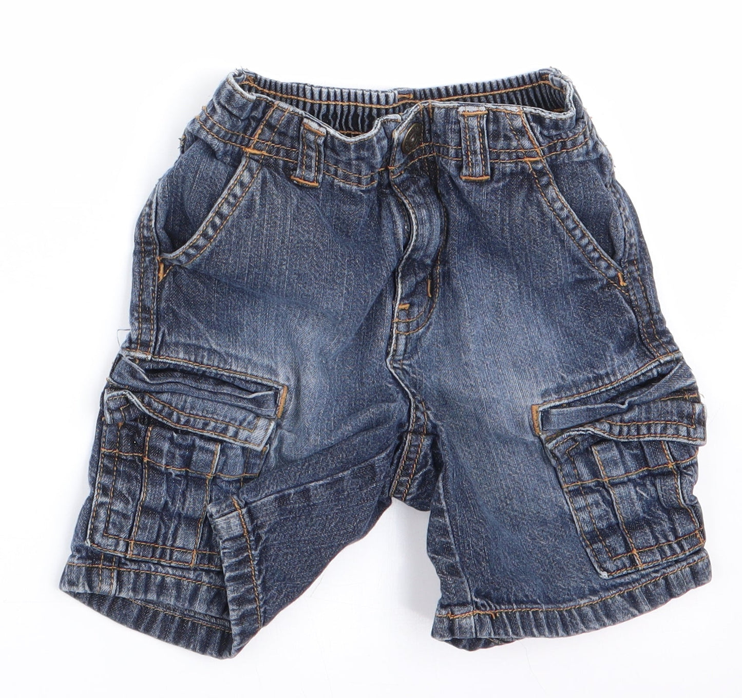 Gymboree Boys Blue   Cargo Jeans Size 12-18 Months