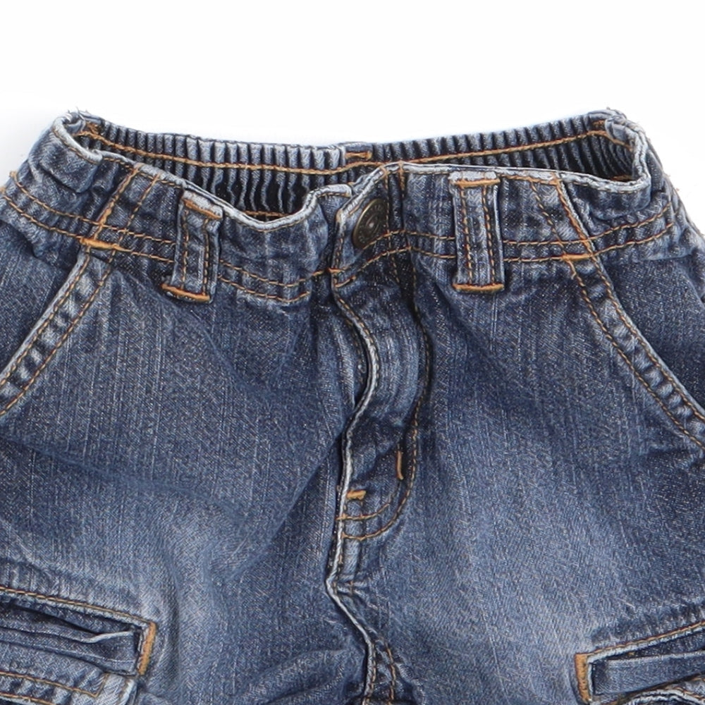 Gymboree Boys Blue   Cargo Jeans Size 12-18 Months