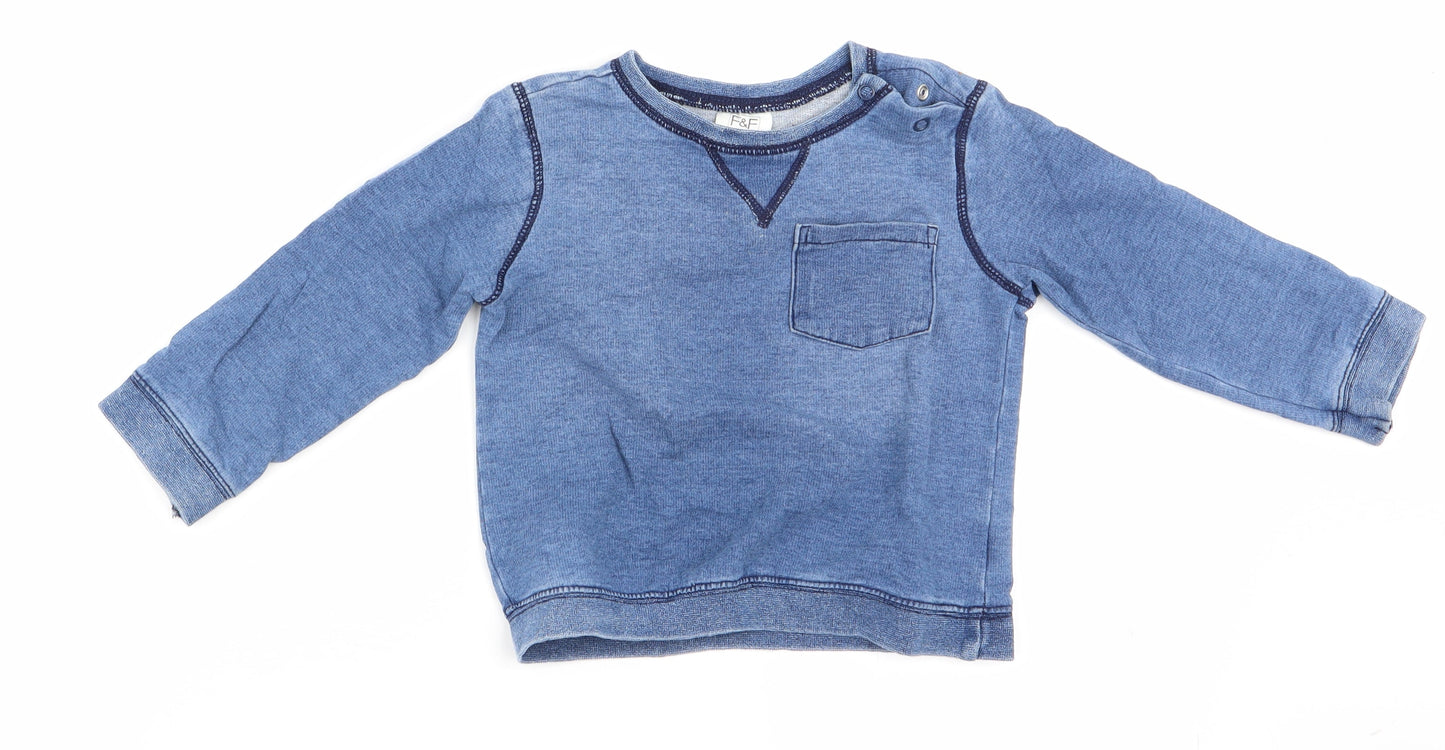 Florence and Fred Boys Blue   Basic Casual Size 12-18 Months