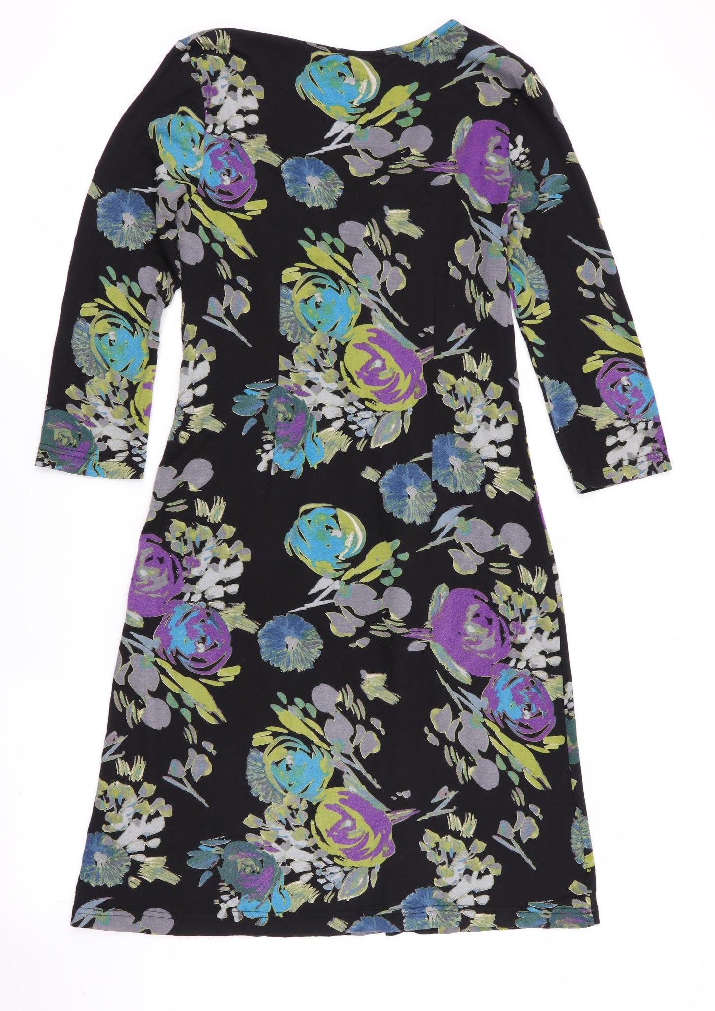 Adini Womens Black Floral  Bodycon  Size XS