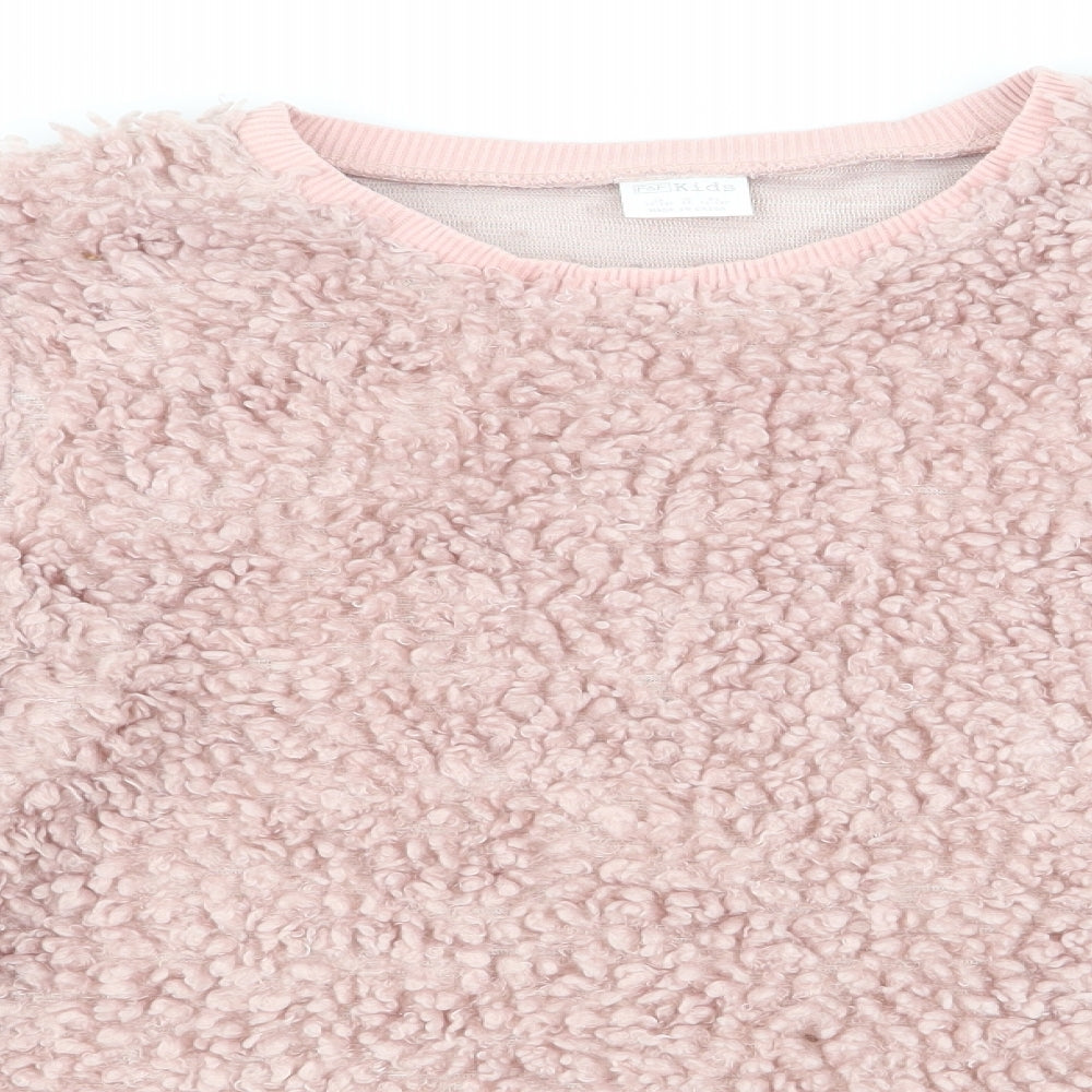 Florence and Fred Girls Pink   Pullover Jumper Size 13-14 Years