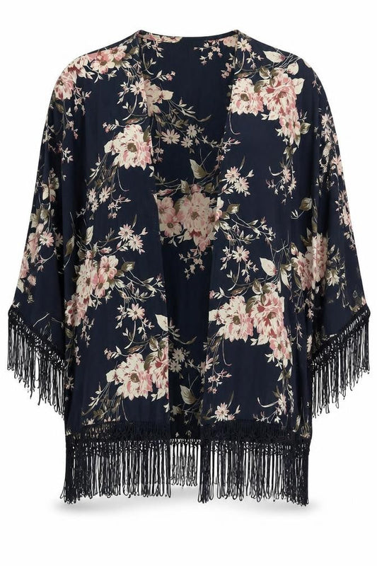 New Look Womens Multicoloured Floral  Cardigan Jumper Size 12