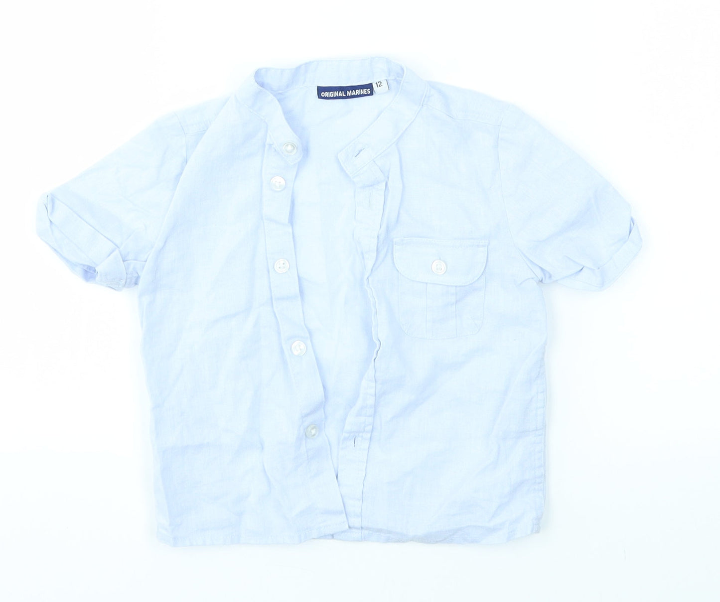 Original Marines Baby Blue   Basic Button-Up Size 12 Months