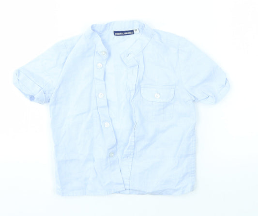 Original Marines Baby Blue   Basic Button-Up Size 12 Months