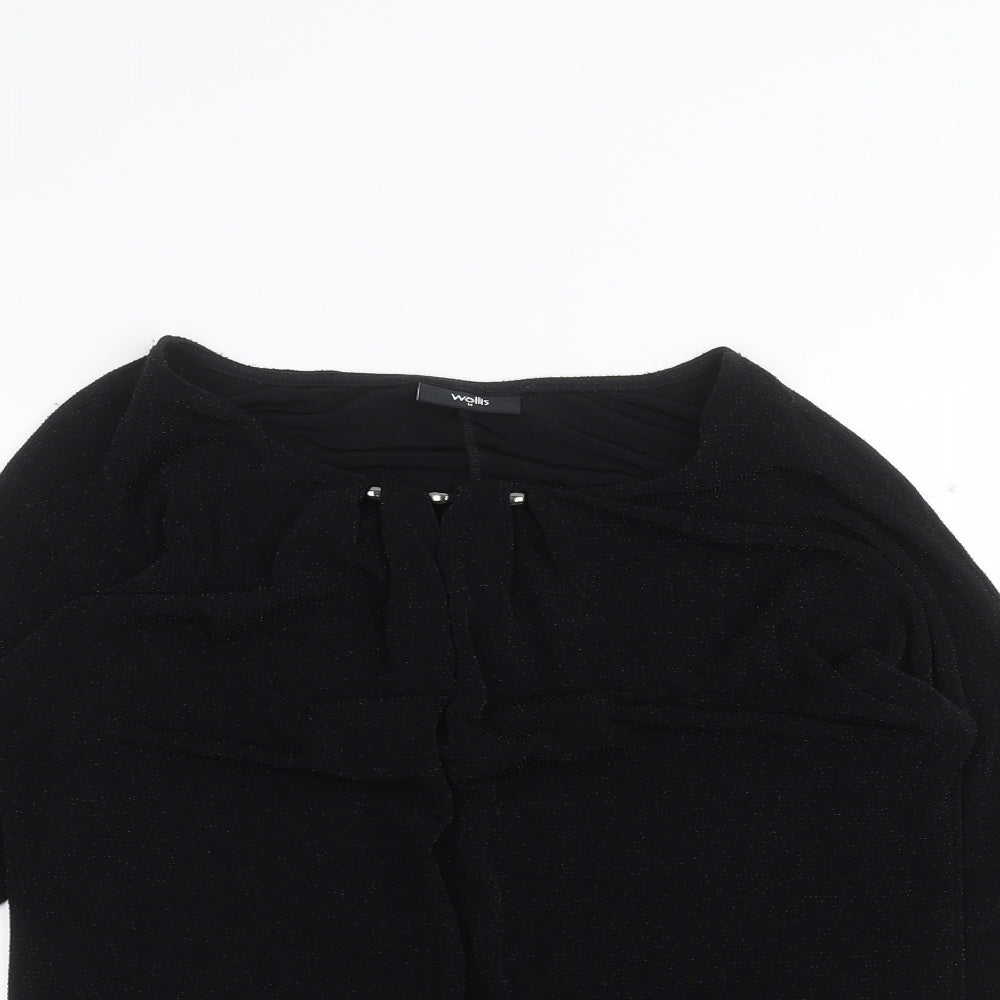 Wallis Womens Black   Basic T-Shirt Size M