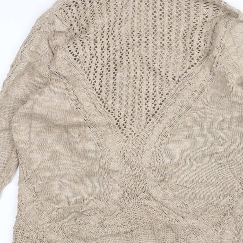 BHS Womens Beige   Cardigan Jumper Size 12