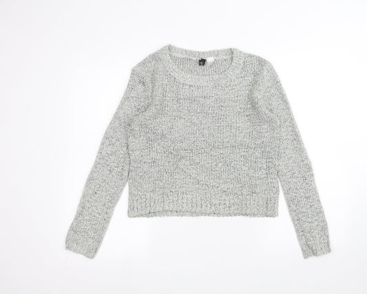 H&M Womens Grey   Pullover Jumper Size S