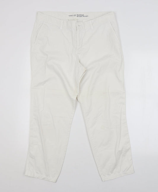 Gap Womens White   Trousers   L25 in