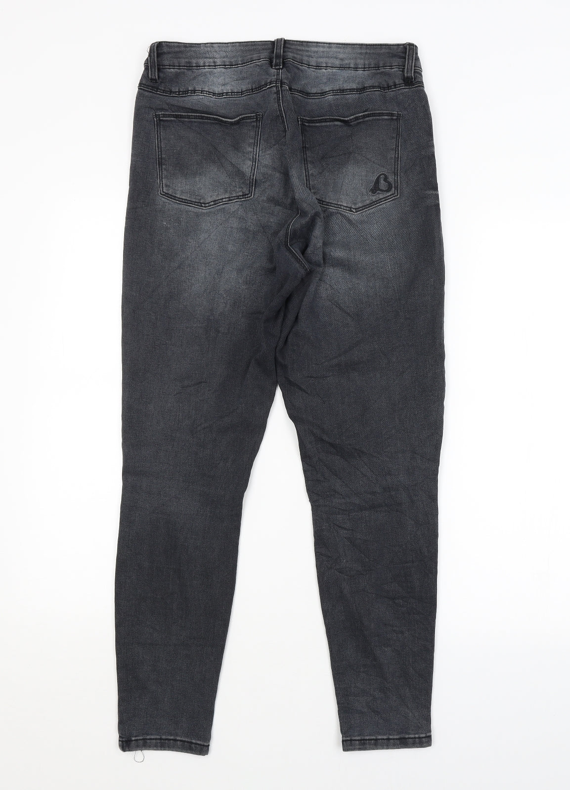 Preworn Womens Grey   Skinny Jeans Size 12 L27 in