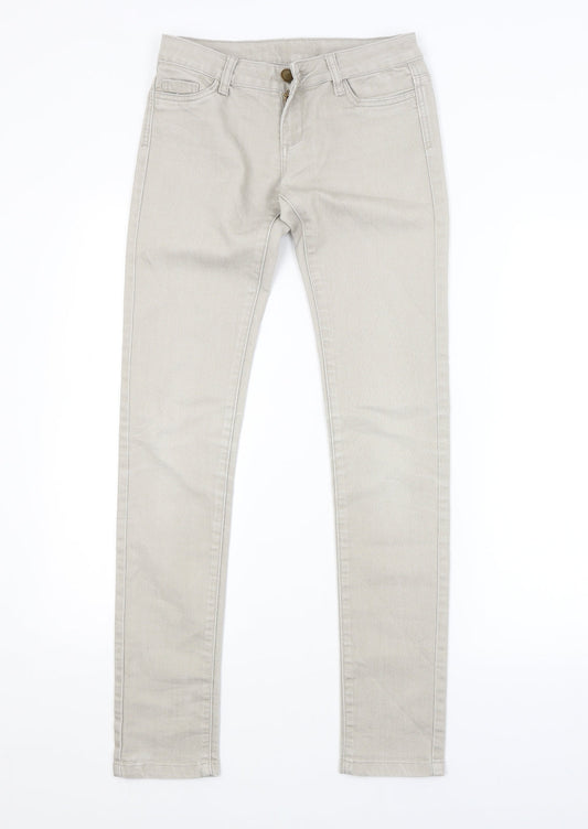 Preworn Womens Grey   Skinny Jeans Size 6 L31 in
