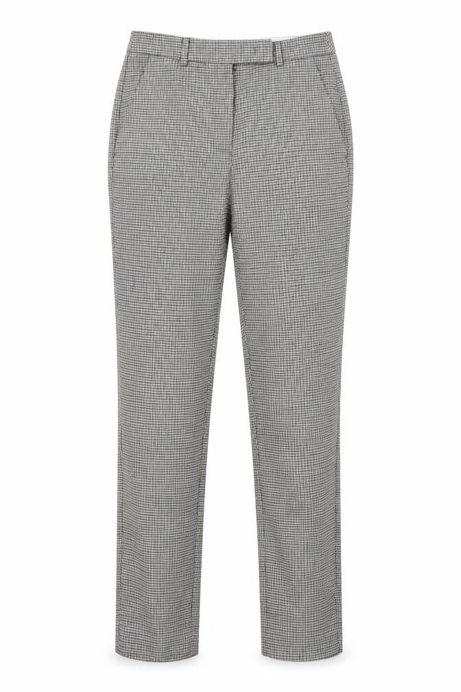 Marks & Spencer Womens Grey Check  Trousers  Size 8 L26 in