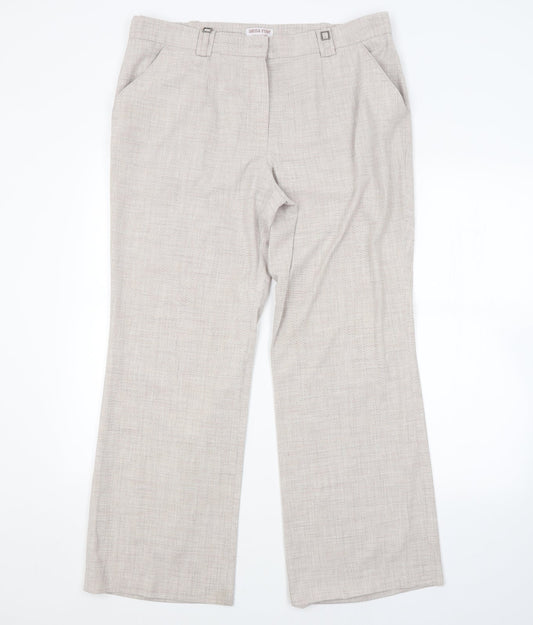 ANNA ROSE Womens Beige   Trousers  Size 18 L29 in