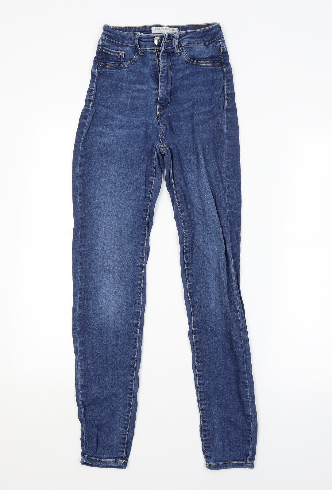 TALLY WEiJL Womens Blue   Skinny Jeans Size 8 L28 in