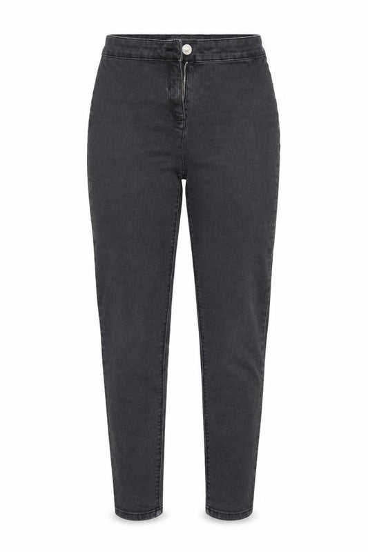 Papaya Womens Black  Denim Tapered Jeans Size 10 L28 in - Elastic Waist