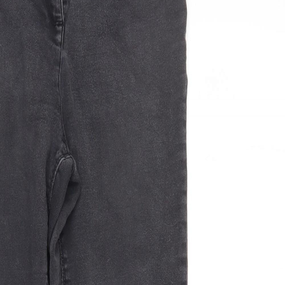 Papaya Womens Black  Denim Tapered Jeans Size 10 L28 in - Elastic Waist