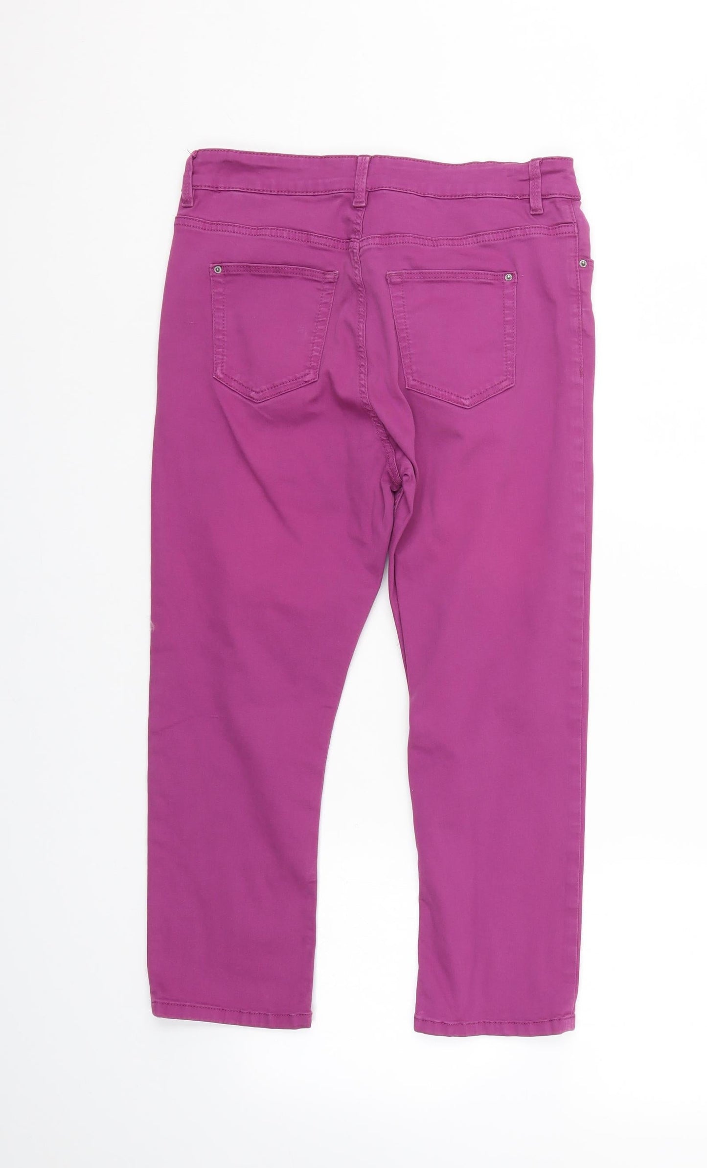 M&S Womens Purple  Denim Skinny Jeans Size 10 L21 in