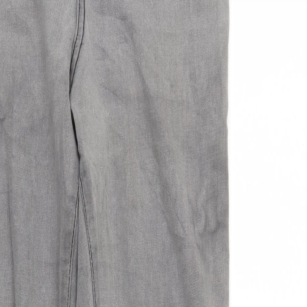 DENIM CO Womens Grey  Denim Tapered Jeans Size 6 L28 in