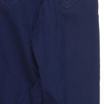 Brand and care label for /Denim women’s blue denim jegging jeans, size UK 10, 31-inch leg