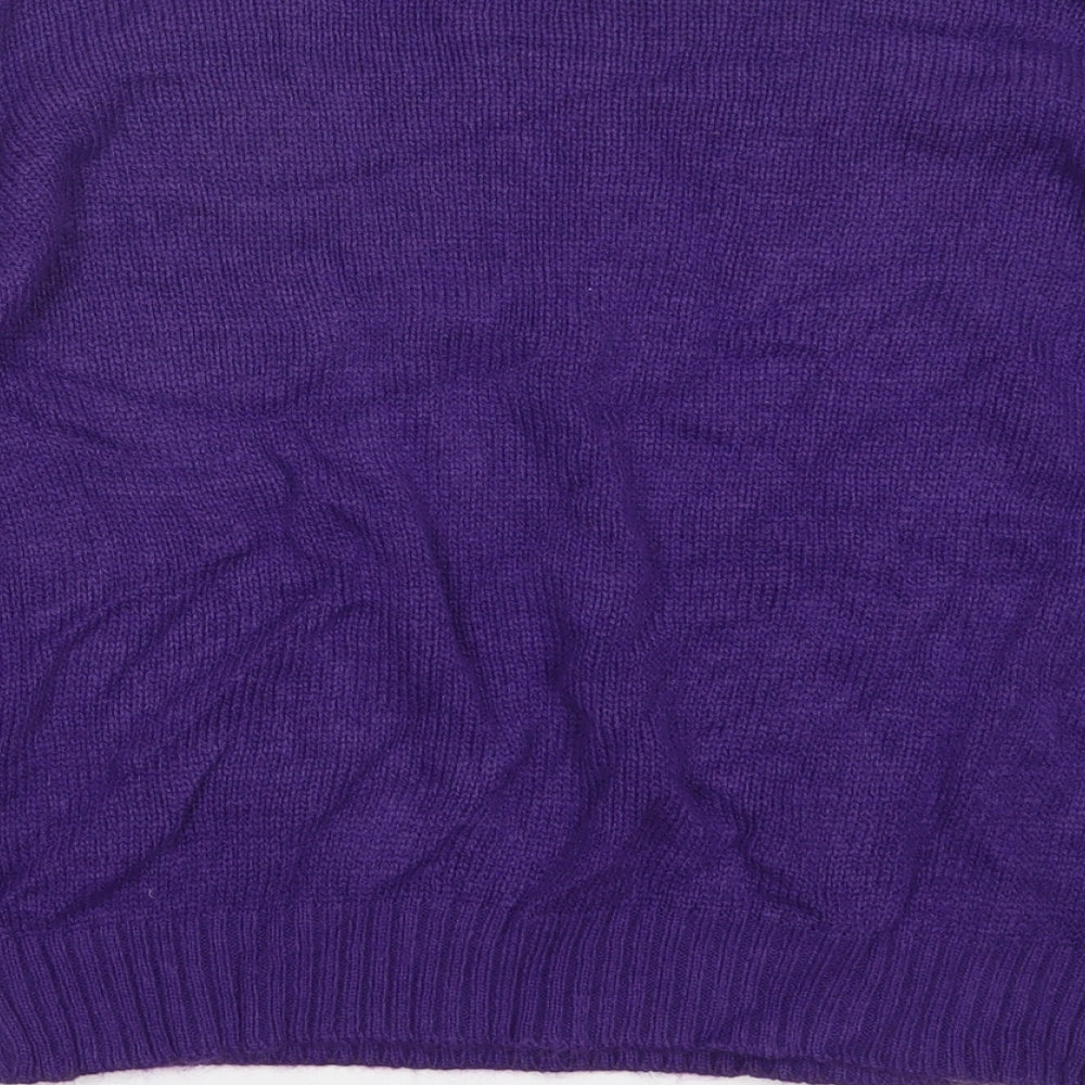 Divided by H&M Womens Purple  Knit Pullover Jumper Size XS