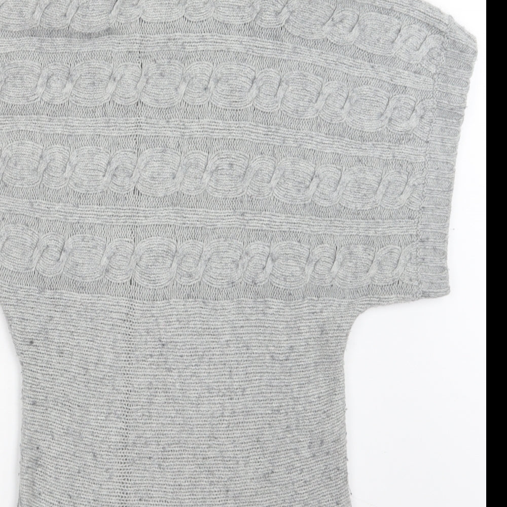Matalan Womens Grey  Knit Pullover Jumper Size 10