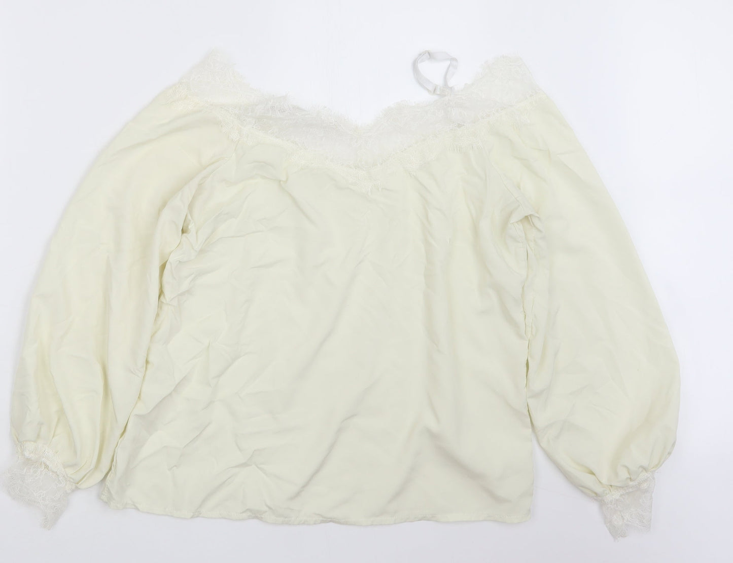 Preworn Womens Ivory   Basic Blouse Size M