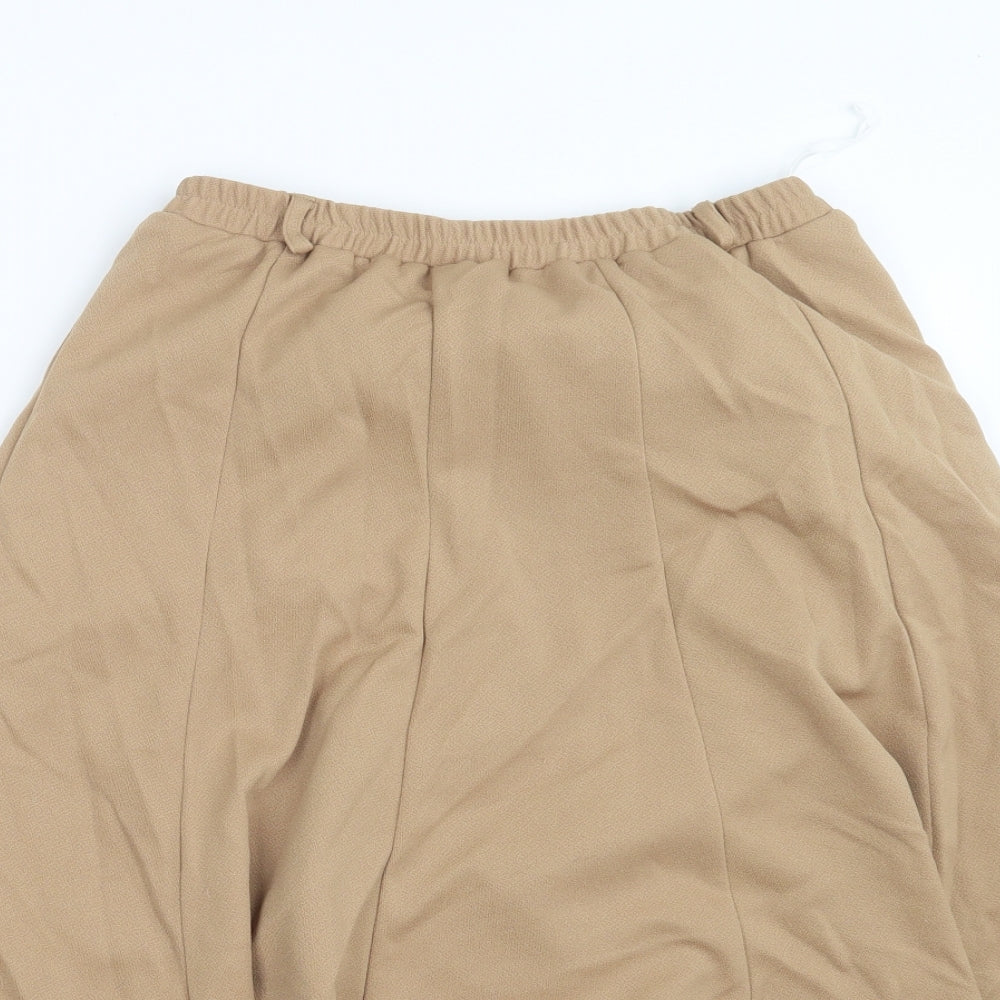 Riddella Womens Beige   A-Line Skirt Size 14