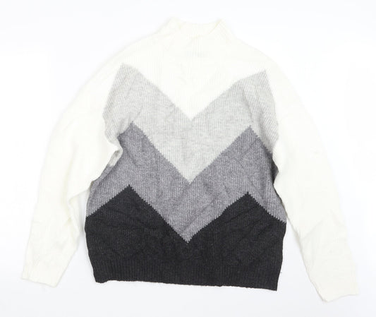 Marks and Spencer Womens Grey  Knit Pullover Jumper Size 12