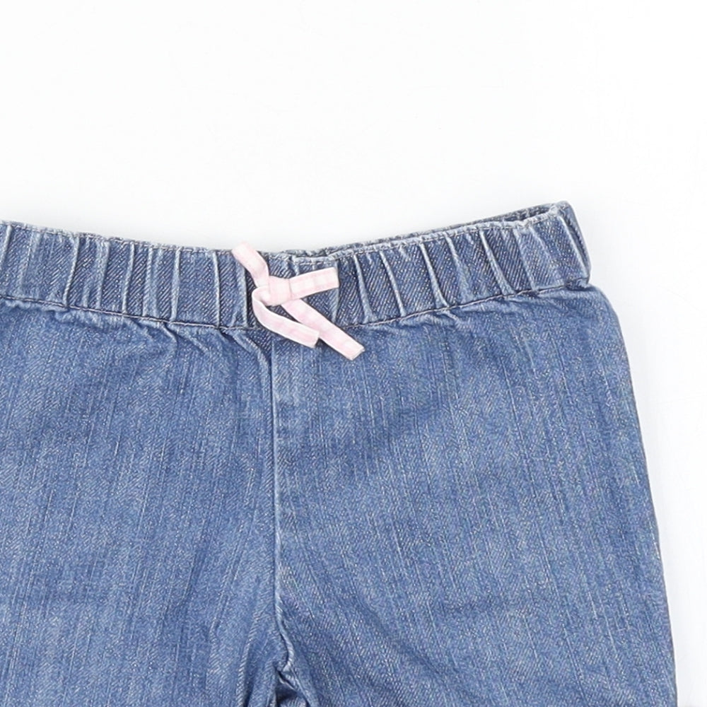 Starting Out Girls Blue  Denim Cropped Jeans Size 9 Months