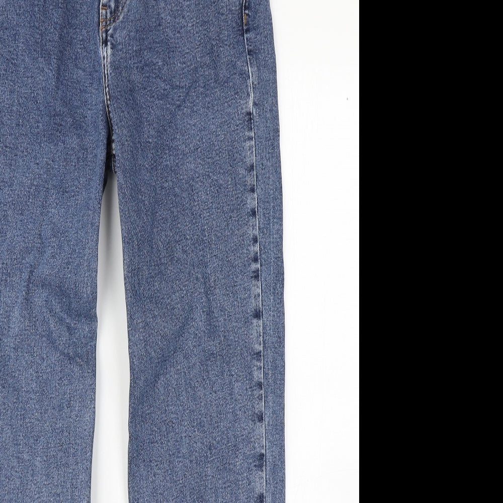 Denim Co Womens Blue  Denim Straight Jeans Size 8 L27 in