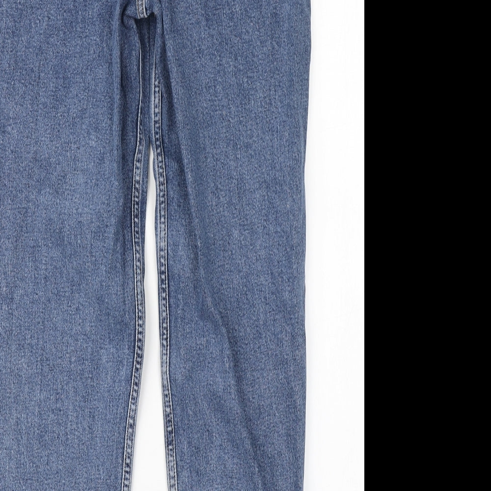 Denim Co Womens Blue  Denim Straight Jeans Size 8 L27 in