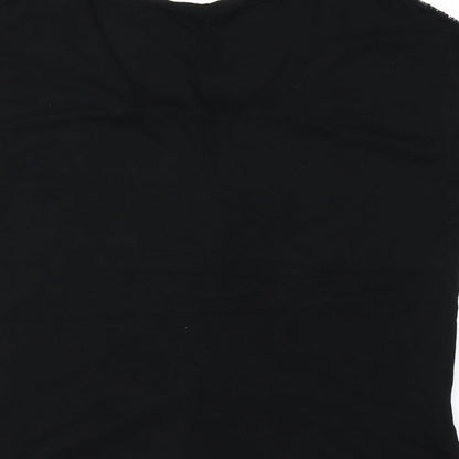 Preloved Dorothy Perkins Womens Black   Basic T-Shirt Size 10 - Detail