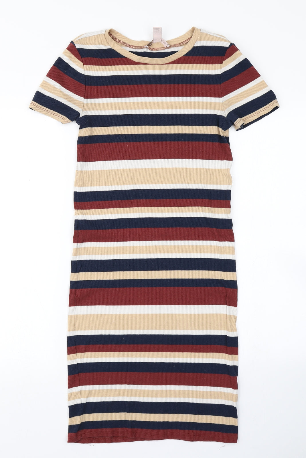 FOREVER 21 Womens Brown Striped Knit Bodycon  Size L