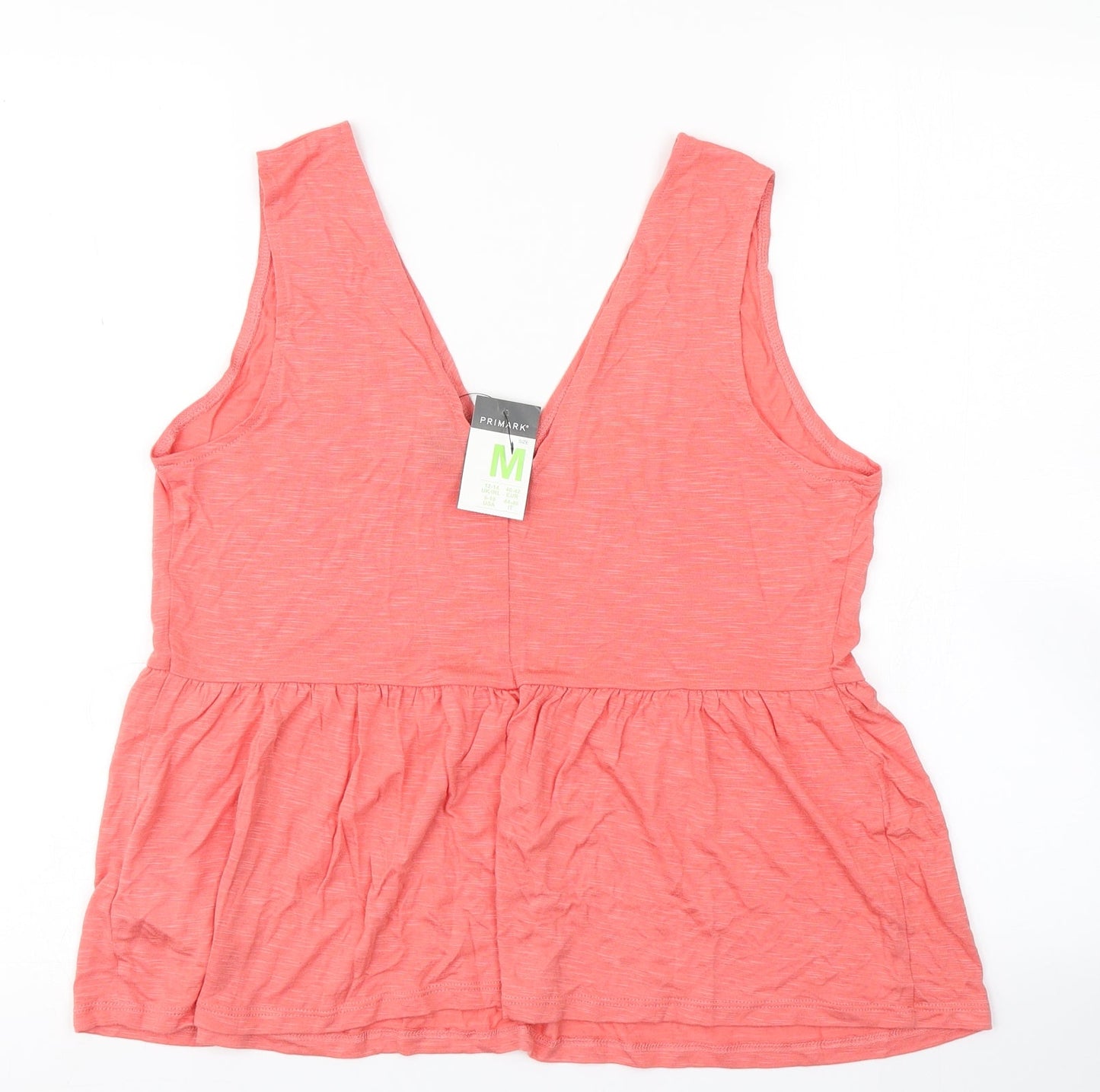 Primark Womens Orange   Basic Tank Size M