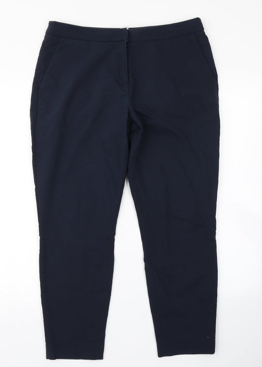 H&M Womens Blue   Dress Pants Trousers Size 10 L25 in