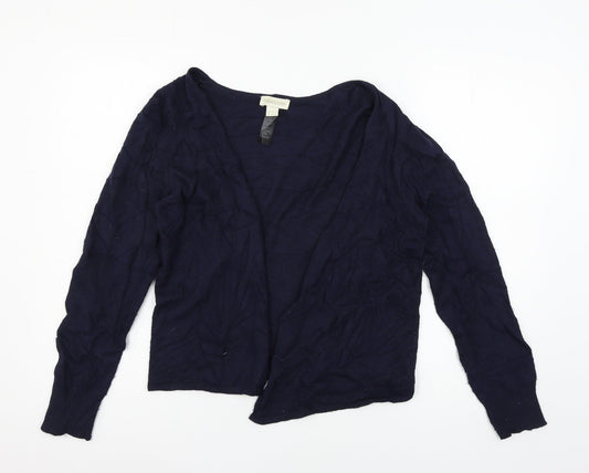 Monsoon Womens Blue  Knit Cardigan Jumper Size 10