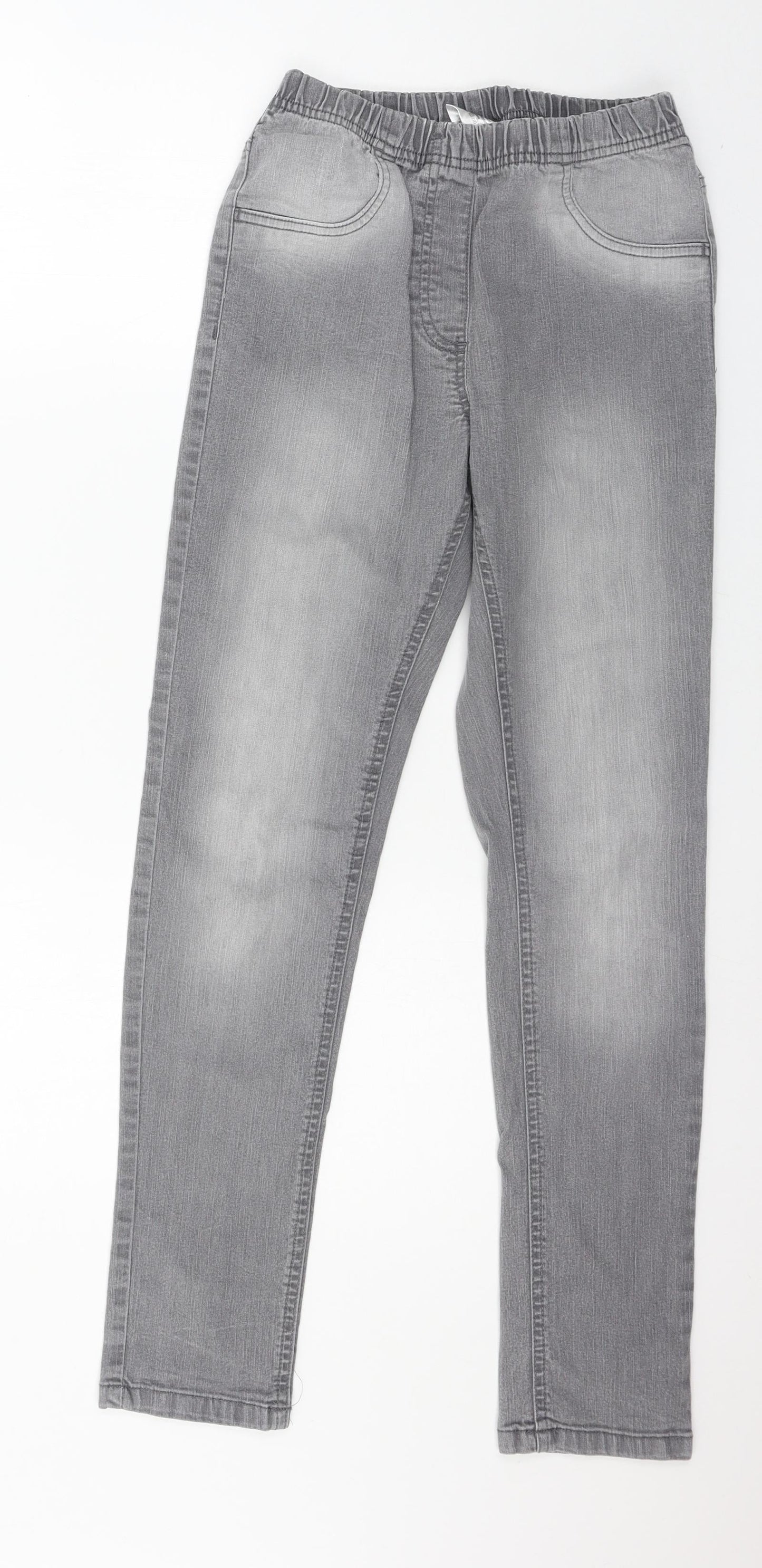 L&D Girls Grey  Denim Jegging Jeans Size 13-14 Years