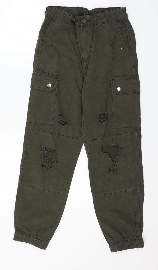 Preworn Womens Green   Trousers  Size 28 in L26 in - Distressed