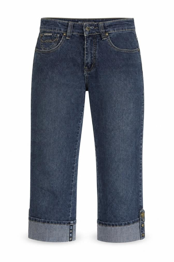 Kai Weishi Womens Blue  Denim Cropped Jeans Size 28 in L22 in
