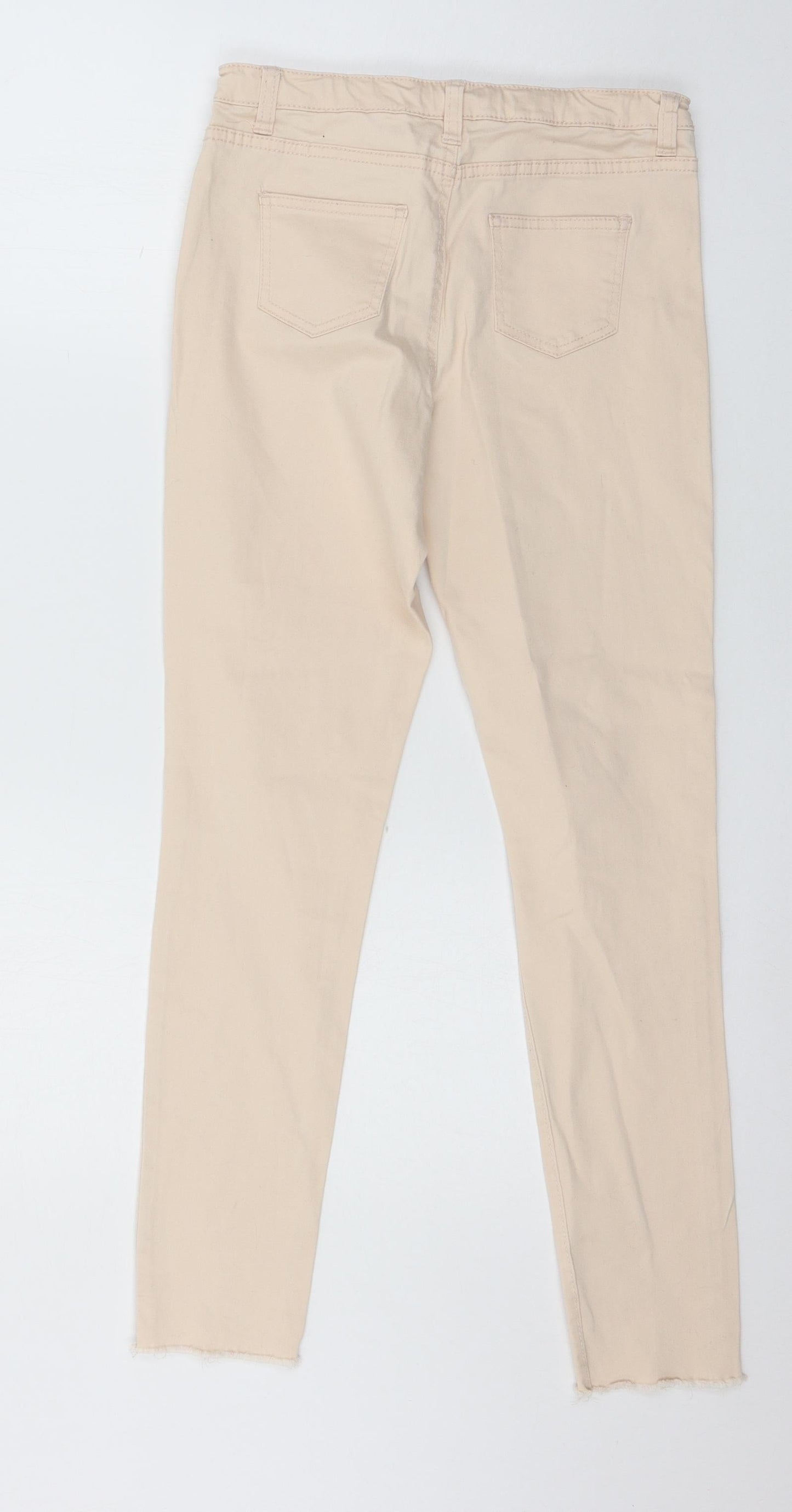 Denim & Co. Girls Pink  Denim Skinny Jeans Size 13-14 Years - distressed