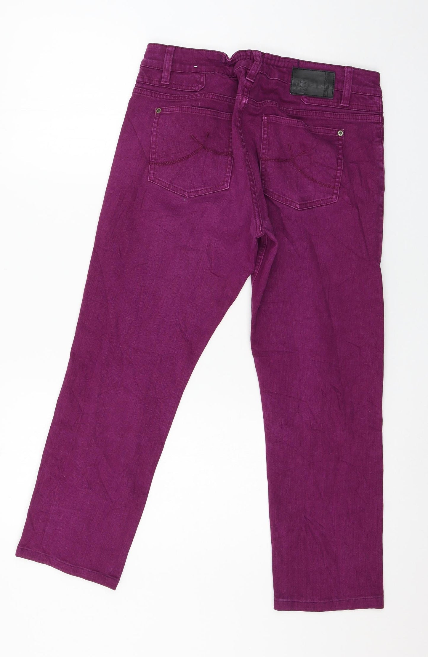 St Oliver Womens Purple  Denim Cropped Jeans Size 32 in L25 in