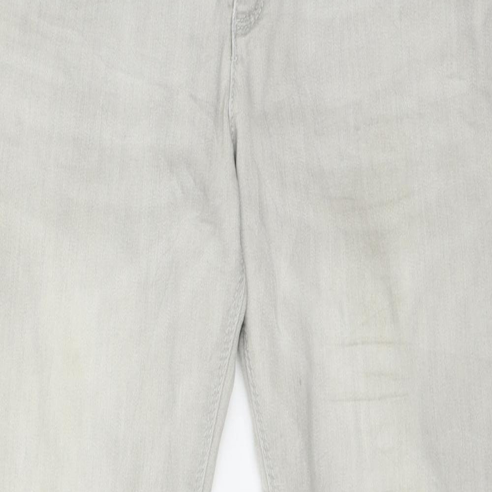 George Gina & Lucy Girls Grey  Denim Skinny Jeans Size 13 Years - distressed